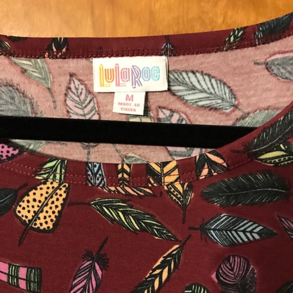 Medium Feather LuLaRoe Julia Sheath Dress NWT - Picture 4 of 5